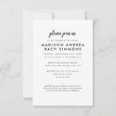 Budget Moderne Feier der Beerdigung von Life Foto Mitteilungskarte (Rückseite)