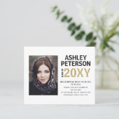 Budget Moderne Foto Abschluss Ankündigung (Stehend Vorderseite)