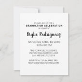 Budget Moderne Foto Abschluss Ankündigung (Rückseite)