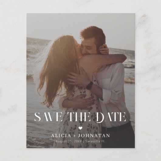 Budget Moderne Foto Hochzeit in Urlaubsort rett Da (Vorderseite)