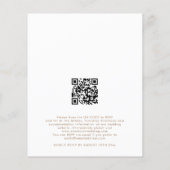 Budget Moderne Foto Overlay QR-Code Hochzeit einla (Rückseite)