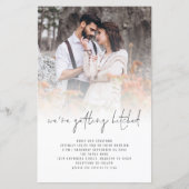 Budget Moderne Foto Overlay QR-Code Hochzeit einla (Vorderseite)