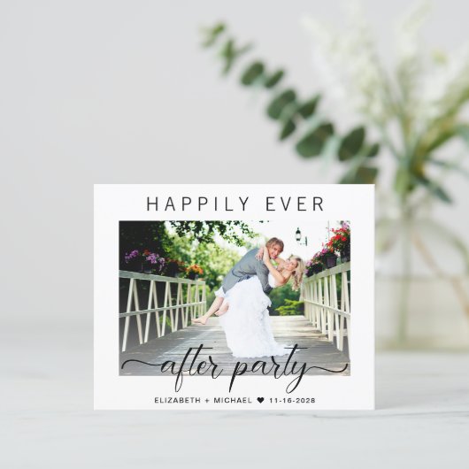 Budget Moderne Foto QR Code Hochzeitsempfehlung (Stehend Vorderseite)