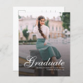 Budget Moderne Foto Script Abschluss Ankündigung (Vorne/Hinten)