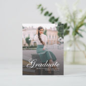 Budget Moderne Foto Script Abschluss Ankündigung (Stehend Vorderseite)