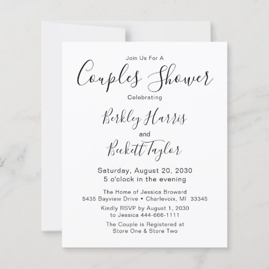 Budget Moderne Foto Script Couples Dusche (Rückseite)