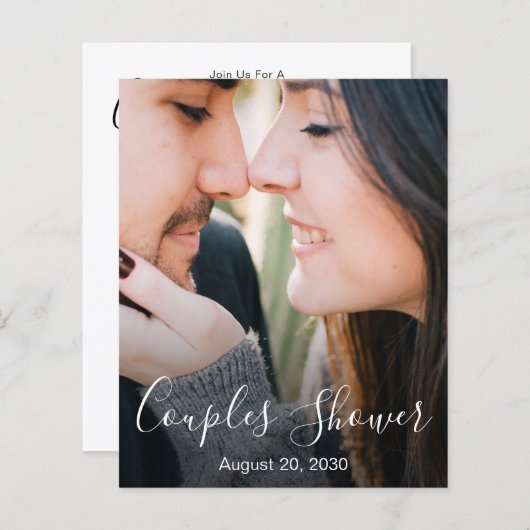 Budget Moderne Foto Script Couples Dusche (Vorne/Hinten)