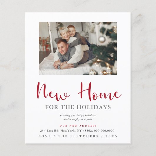 Budget Moderne Foto-Umzugskarte (Vorderseite)