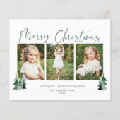 Budget Moderne frohe Weihnachtsbaumen Foto (Vorderseite)