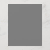 Budget Moderne graue Hochzeitseinladung an der Gre (Rückseite)