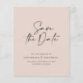 Budget Moderne handgeschriebene Typografie Hochzei (Vorderseite)