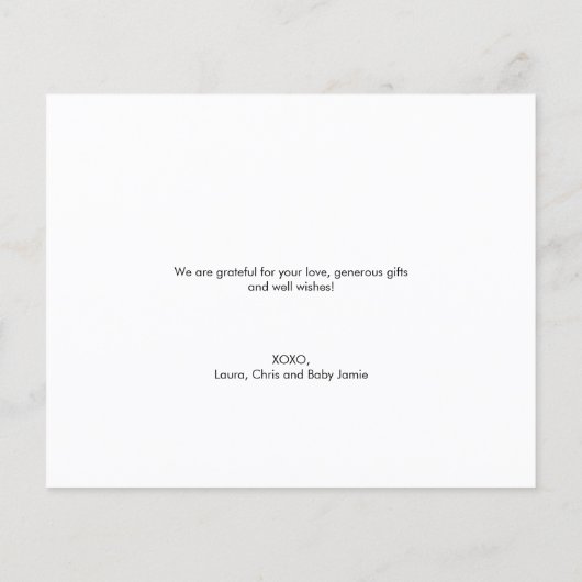 Budget Moderne Handschrift Script FotoCollage (Rückseite)