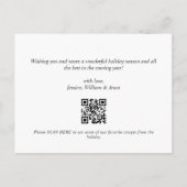 Budget Moderne Happy Holidays FOTO Weihnachtskarte Postkarte (Rückseite)