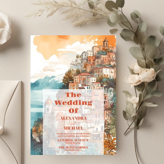 Budget Moderne Hochzeit in Urlaubsort Italien