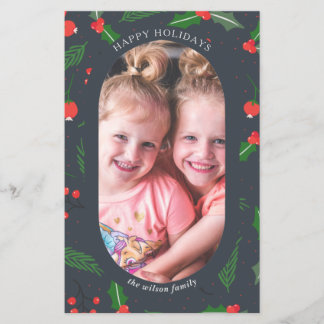 Budget Moderne Holberries Foto Holiday Card