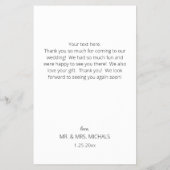 Budget Moderne Kalligrafie Instan Foto Hochzeit Flyer (Hinten)