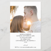 Budget Moderne Kalligrafie V2 Foto Wedding MED Flyer (Hinten)