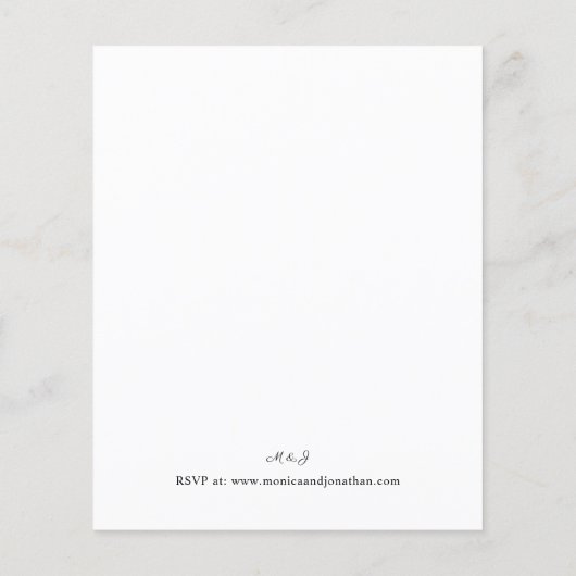 Budget Moderne Kalligrafie V2 Hochzeit (Rückseite)