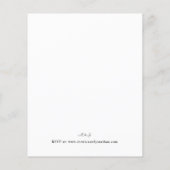 Budget Moderne Kalligrafie V2 Hochzeitsstiftung Fl Flyer (Hinten)