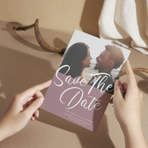 Budget Moderne Karierte Save the Date Hochzeit