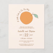 Budget Moderne kleine Süsse Orangefarbene Babydusc (Vorderseite)