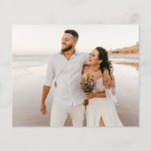 Budget Moderne Minimal Foto Hochzeit Vielen Dank (Rückseite)