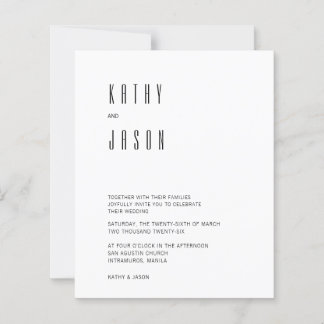 BUDGET Moderne Minimalistische Foto-Hochzeitseinla