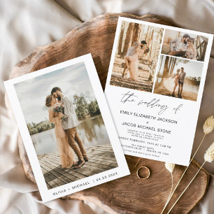 Budget Moderne Minimalistische Hochzeit im Foto