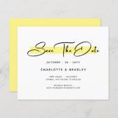 Budget Moderne Minimalistische Schrift Save the Da (Vorne/Hinten)