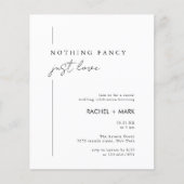 Budget Moderne nichts Extravagant nur Liebe Hochze (Vorderseite)