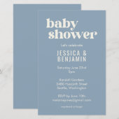 Budget Moderne Niedliche Blue Baby Dusche laden ei (Vorne/Hinten)