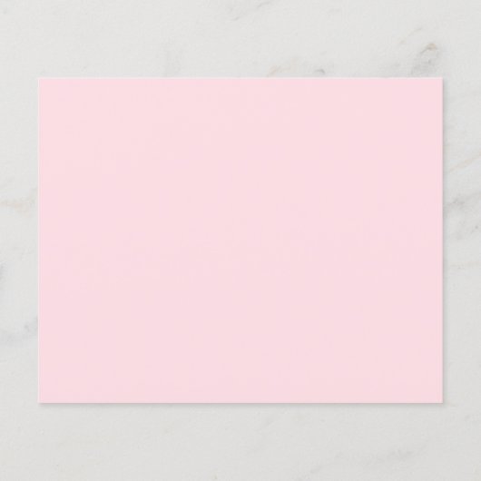 Budget Moderne Pink Minimal Typografie Kinderdusch (Rückseite)