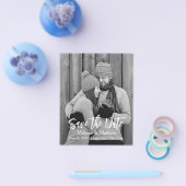 Budget Moderne rustikale Save the Date Flyer (Einzeln)