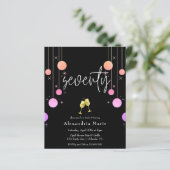 Budget Moderne Sparkle 70. Geburtstagspartei (Stehend Vorderseite)