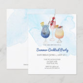 Budget Moderne Summer Cocktail Party Einladungen (Vorne/Hinten)