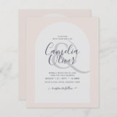 Budget Moderne Typografie Arch Minimalistische Hoc (Vorne/Hinten)