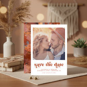Budget Moderne Typografie Boho Foto Save the Date