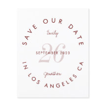 Budget Moderne Typografie Burgund Save the Date