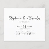 Budget Moderne Typografie Collage Save the Date Flyer (Hinten)