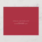 Budget Moderne Typografie Frohe Weihnachten Foto (Rückseite)