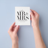 Budget Moderne Typografie Hochzeit Einladung Flyer (Gruppe)