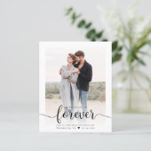 Budget Moderne Verlobung des Skript-Fotos Ankündig (Stehend Vorderseite)