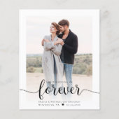 Budget Moderne Verlobung des Skript-Fotos Ankündig (Vorderseite)