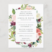 Budget Moderne Volkswirtschaften & Rose Brautparty (Vorderseite)