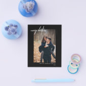 Budget Moderne Weihnachten Schwarze Fotokarte Flyer (Einzeln)