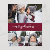 Budget Moderne Weihnachts-Collage Card (Vorderseite)