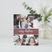 Budget Moderne Weihnachts-Collage Card (Stehend Vorderseite)