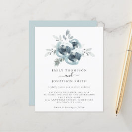 Budget Moderne Weihnachtsbouquet Hochzeit Einladun