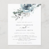 Budget Moderne Weihnachtsflöten Einladung Hochzeit (Vorderseite)