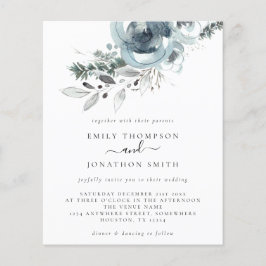 Budget Moderne Weihnachtsflöten Einladung Hochzeit